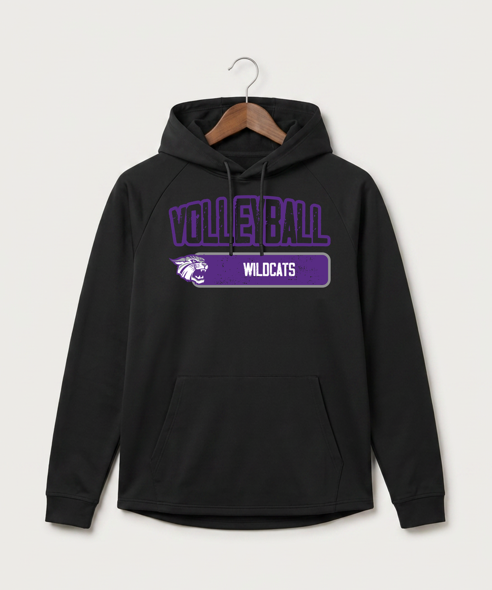 Goodhue High School Volleyball (Girls) - Black Hoodie - Full Front