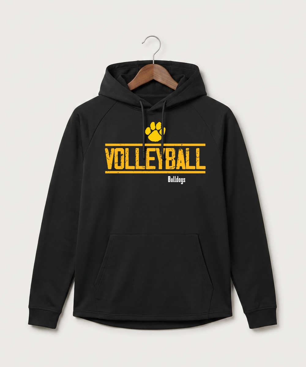 Plainview Elgin Millville H S Volleyball (Girls) - Black Hoodie - Full Front