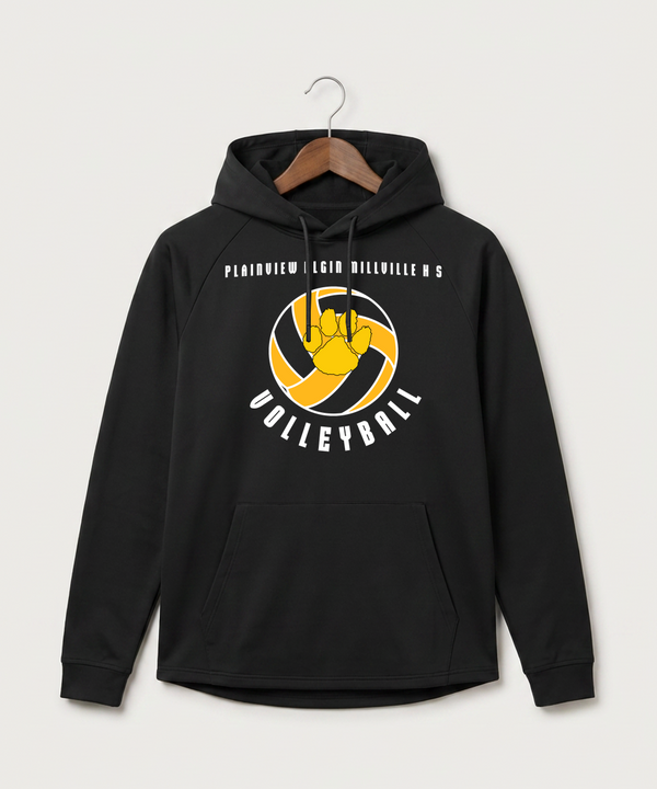 Plainview Elgin Millville H S Volleyball (Girls) - Black Hoodie - Full Front