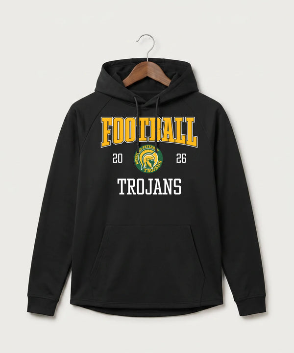 Rushford Peterson High School Football (Boys) - Black Hoodie - Full Front