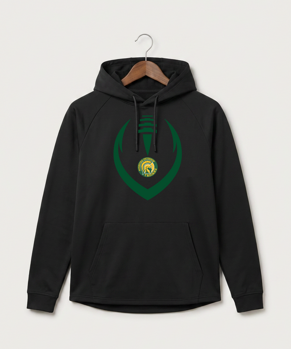 Rushford Peterson High School Football (Boys) - Black Hoodie - Full Front