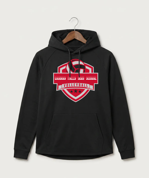 Cannon Falls High School Volleyball (Girls) - Black Hoodie - Full Front