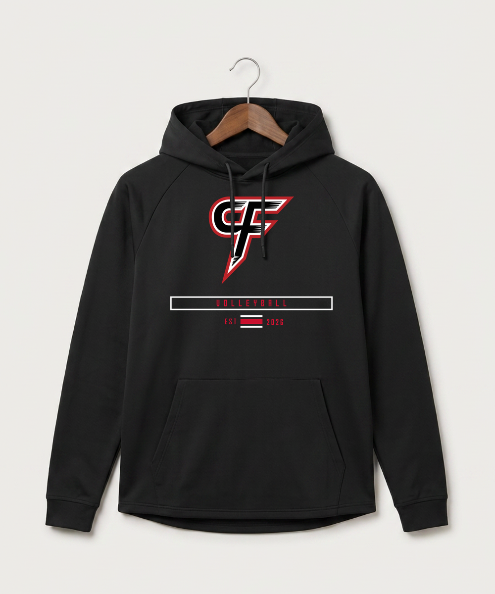 Cannon Falls High School Volleyball (Girls) - Black Hoodie - Full Front