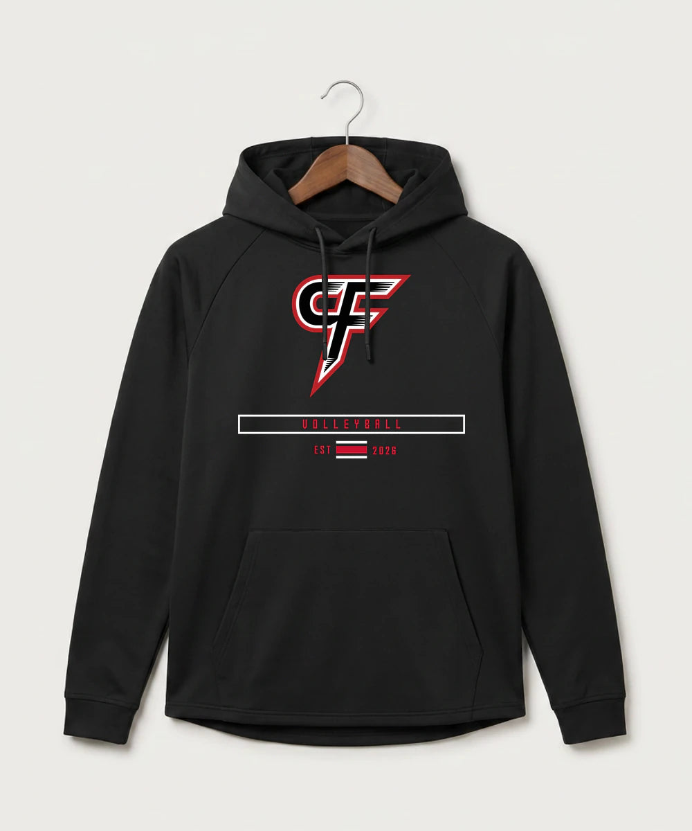 Cannon Falls High School Volleyball (Girls) - Black Hoodie - Full Front