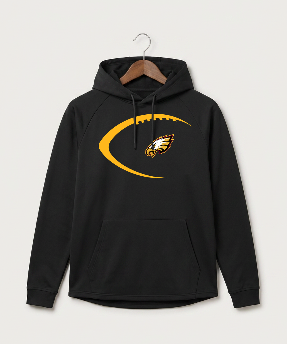 Dover-Eyota High School Football (Boys) - Black Hoodie - Full Front