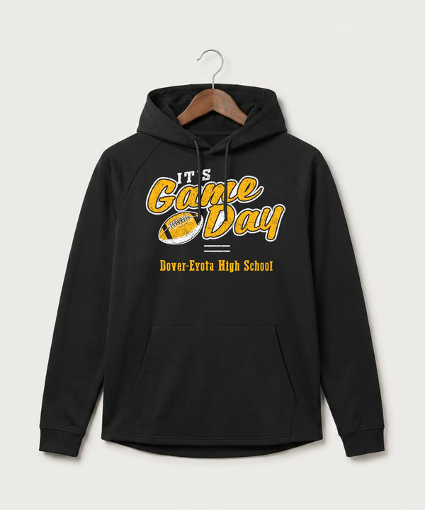 Dover-Eyota High School Football (Boys) - Black Hoodie - Full Front