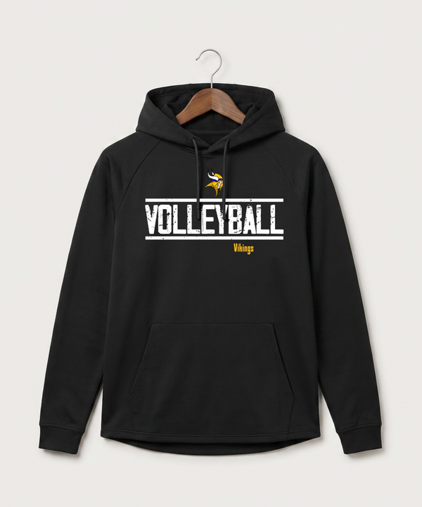 Hayfield High School Volleyball (Girls) - Black Hoodie - Full Front