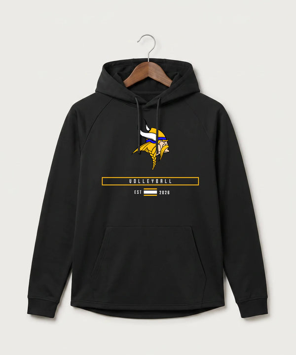 Hayfield High School Volleyball (Girls) - Black Hoodie - Full Front
