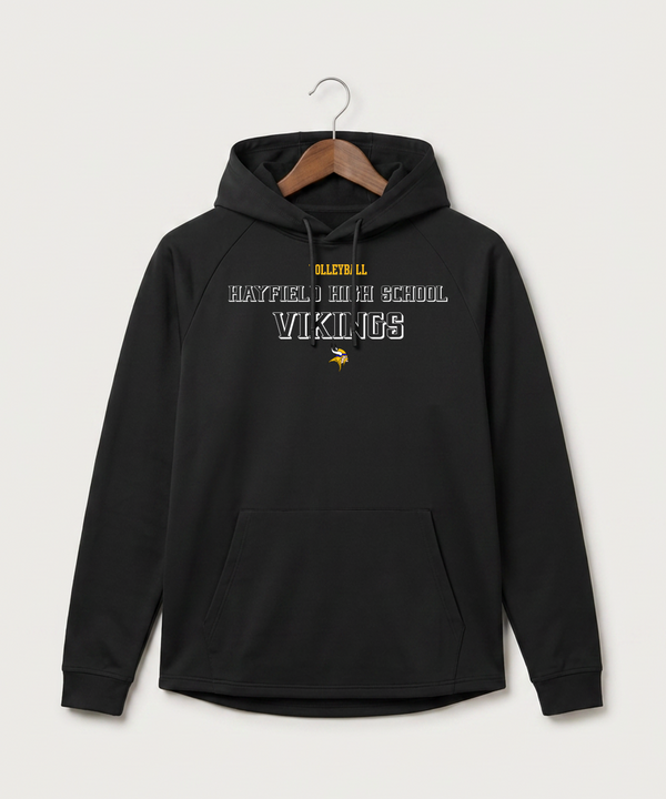 Hayfield High School Volleyball (Girls) - Black Hoodie - Full Front