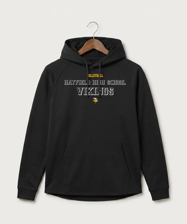 Hayfield High School Volleyball (Girls) - Black Hoodie - Full Front