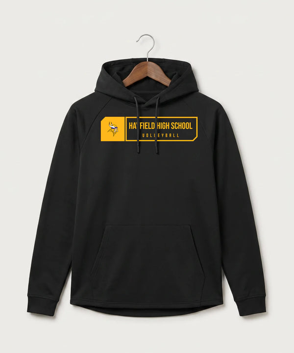 Hayfield High School Volleyball (Girls) - Black Hoodie - Full Front