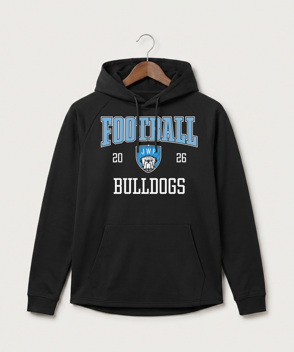 Janesville Waldorf Pemberton Football (Boys) - Black Hoodie - Full Front