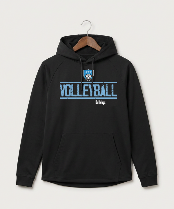 Janesville Waldorf Pemberton Volleyball (Girls) - Black Hoodie - Full Front