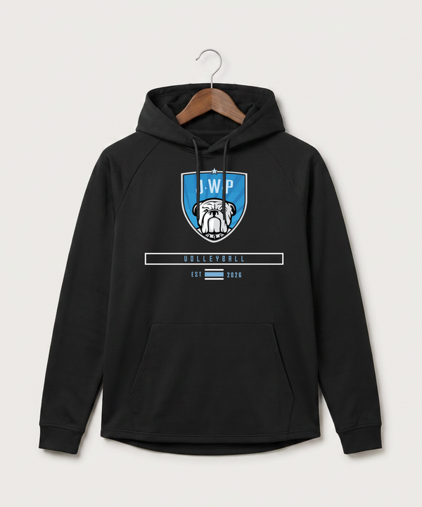 Janesville Waldorf Pemberton Volleyball (Girls) - Black Hoodie - Full Front