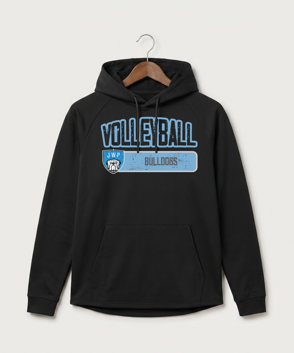 Janesville Waldorf Pemberton Volleyball (Girls) - Black Hoodie - Full Front