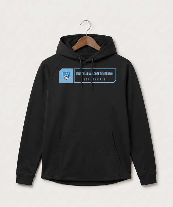 Janesville Waldorf Pemberton Volleyball (Girls) - Black Hoodie - Full Front