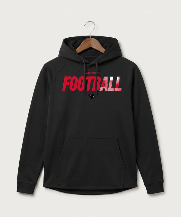 Nrheg Panthers High School Football (Boys) - Black Hoodie - Full Front