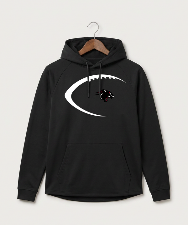 Nrheg Panthers High School Football (Boys) - Black Hoodie - Full Front
