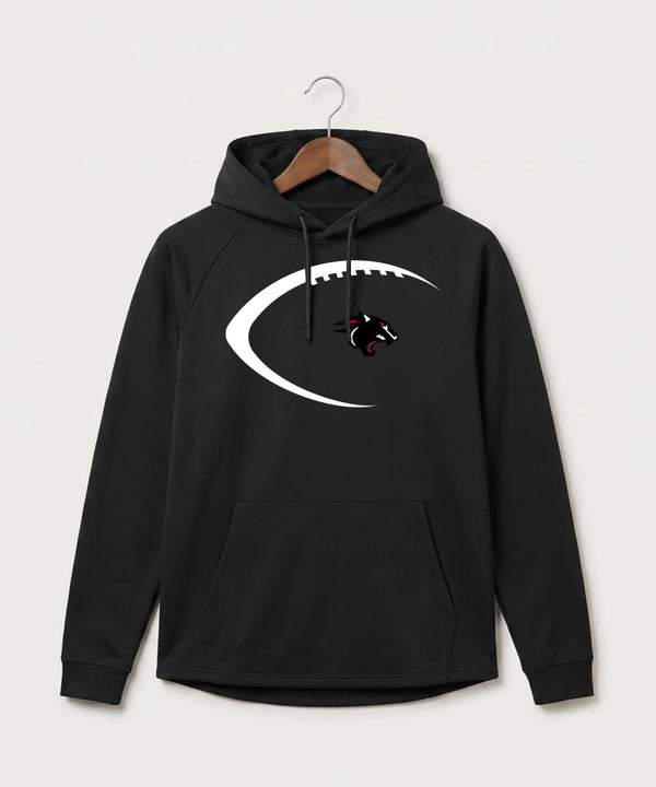 Nrheg Panthers High School Football (Boys) - Black Hoodie - Full Front