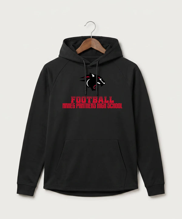 Nrheg Panthers High School Football (Boys) - Black Hoodie - Full Front