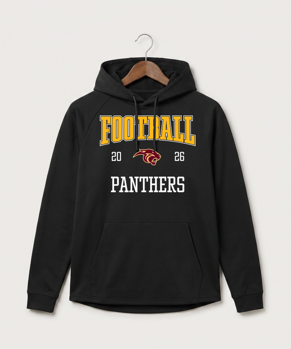 Pine Island High School Football (Boys) - Black Hoodie - Full Front