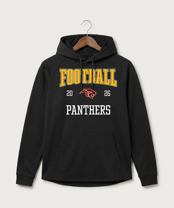 Pine Island High School Football (Boys) - Black Hoodie - Full Front