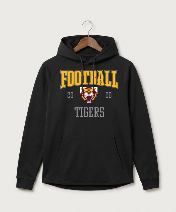 Stewartville High School Football (Boys) - Black Hoodie - Full Front