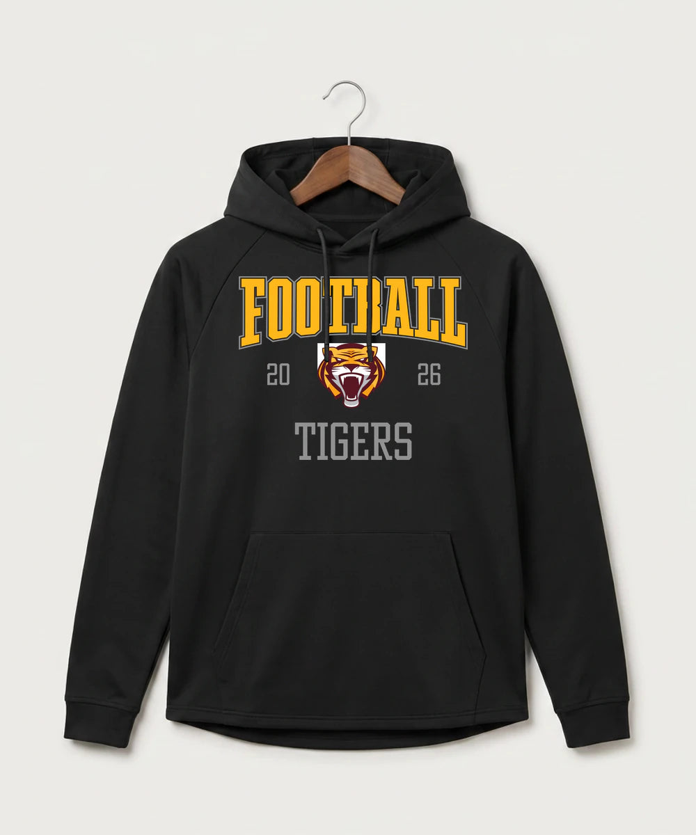 Stewartville High School Football (Boys) - Black Hoodie - Full Front