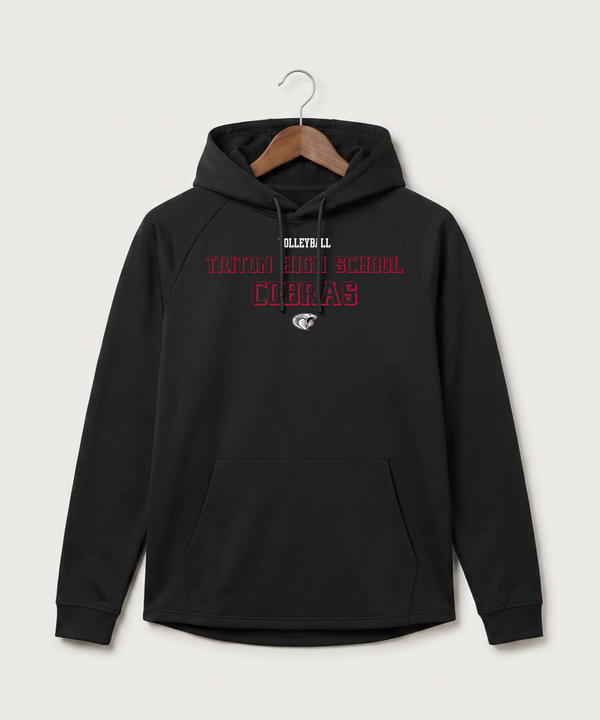 Triton High School Volleyball (Girls) - Black Hoodie - Full Front
