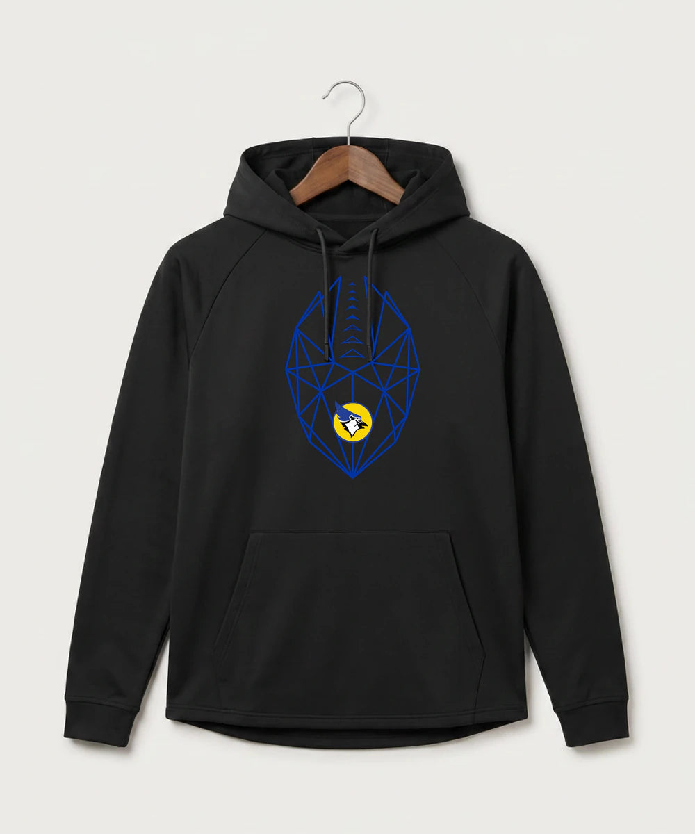 Waseca High School Football (Boys) - Black Hoodie - Full Front