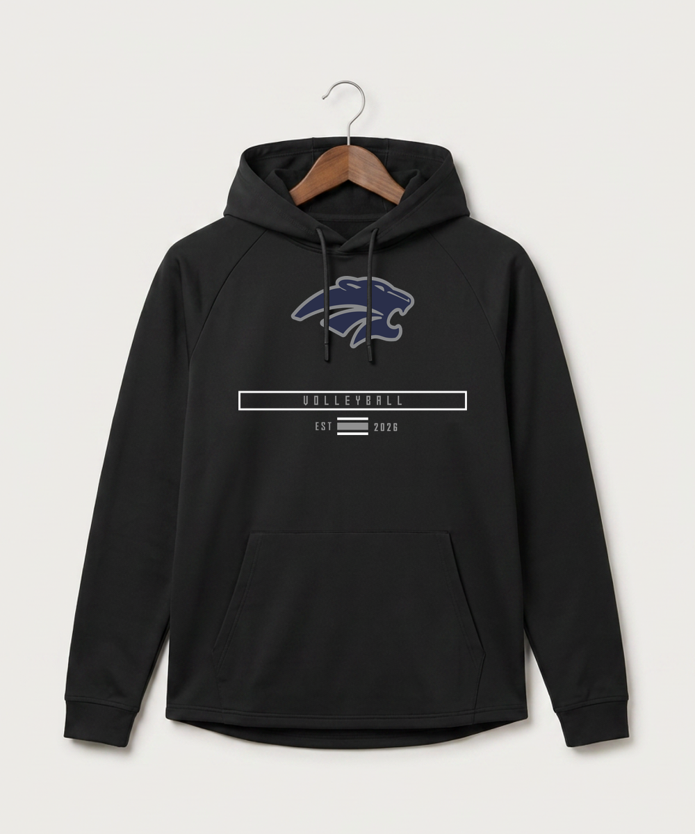 Zumbrota Mazeppa High School Volleyball (Girls) - Black Hoodie - Full Front