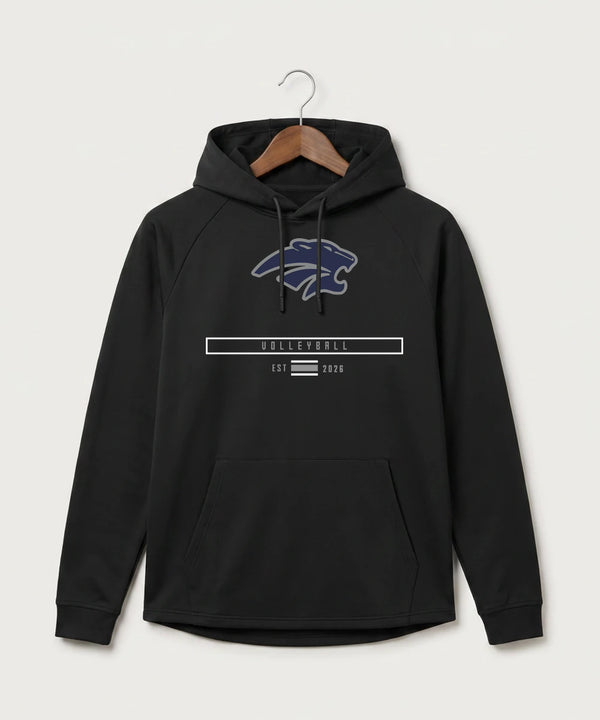Zumbrota Mazeppa High School Volleyball (Girls) - Black Hoodie - Full Front