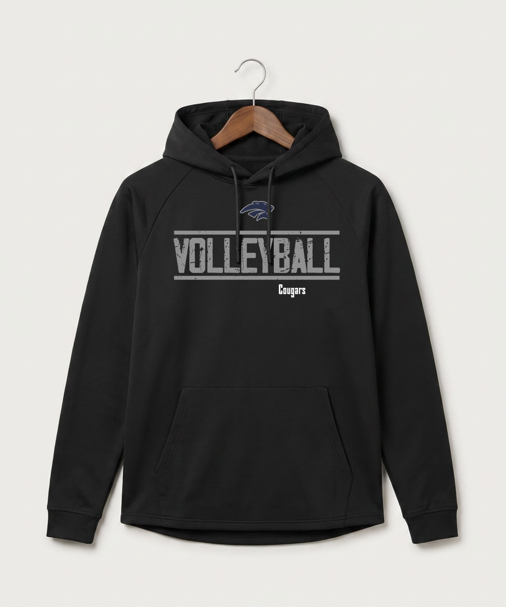 Zumbrota Mazeppa High School Volleyball (Girls) - Black Hoodie - Full Front