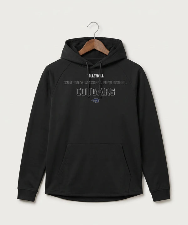 Zumbrota Mazeppa High School Volleyball (Girls) - Black Hoodie - Full Front