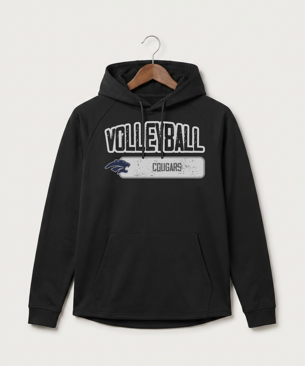 Zumbrota Mazeppa High School Volleyball (Girls) - Black Hoodie - Full Front