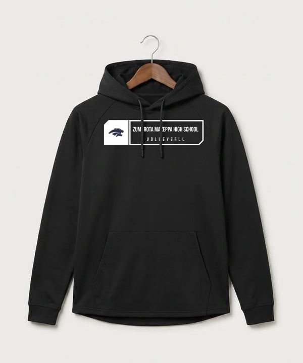 Zumbrota Mazeppa High School Volleyball (Girls) - Black Hoodie - Full Front