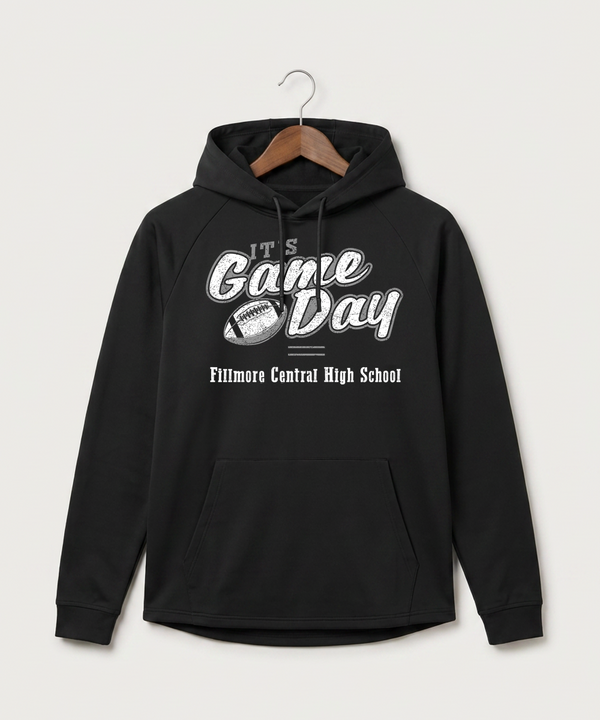 Fillmore Central High School Football (Boys) - Black Hoodie - Full Front