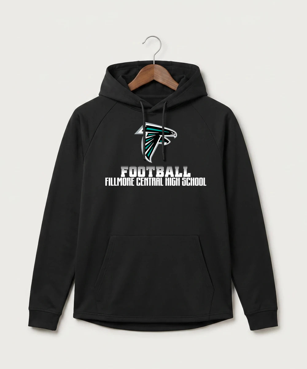 Fillmore Central High School Football (Boys) - Black Hoodie - Full Front