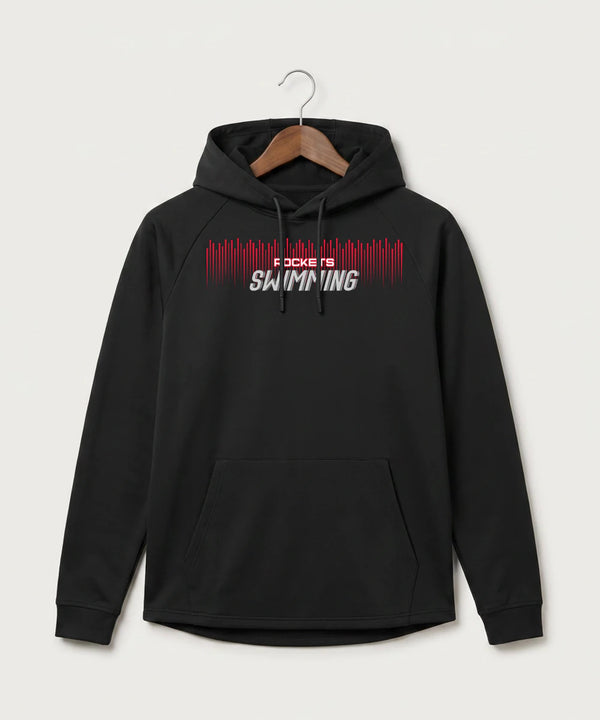 John Marshall High School Swim Dive Girls - Black Hoodie - Full Front