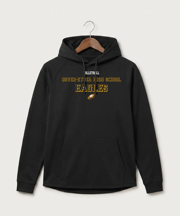 Dover-Eyota High School Volleyball (Girls) - Black Hoodie - Full Front