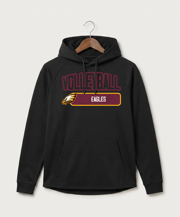 Dover-Eyota High School Volleyball (Girls) - Black Hoodie - Full Front
