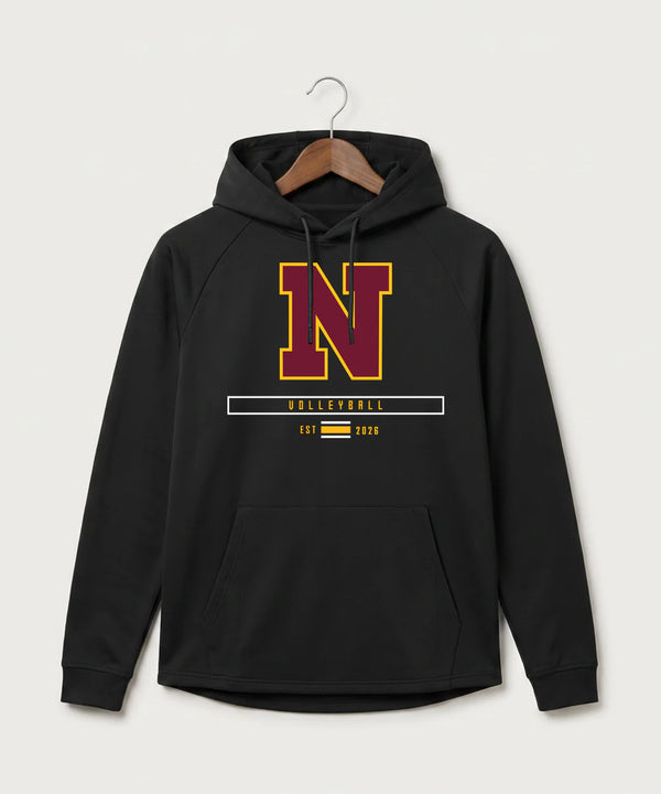 Northfield High School Volleyball (Girls) - Black Hoodie - Full Front