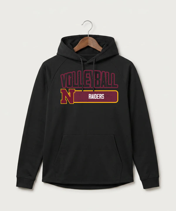 Northfield High School Volleyball (Girls) - Black Hoodie - Full Front
