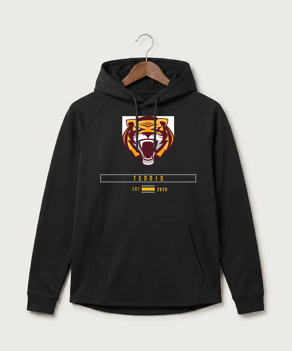 Stewartville High School Tennis (Coed) - Black Hoodie - Full Front