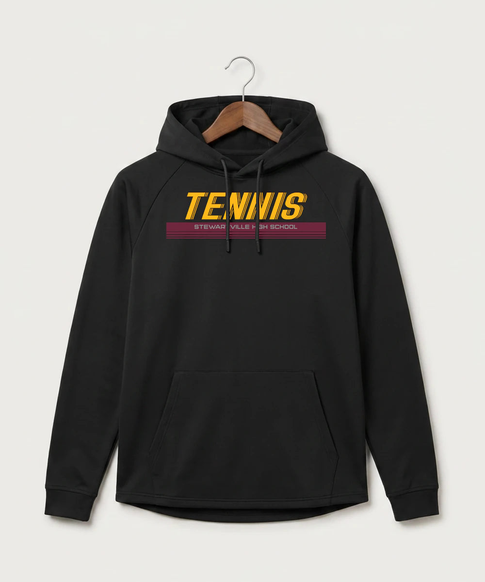Stewartville High School Tennis (Coed) - Black Hoodie - Full Front