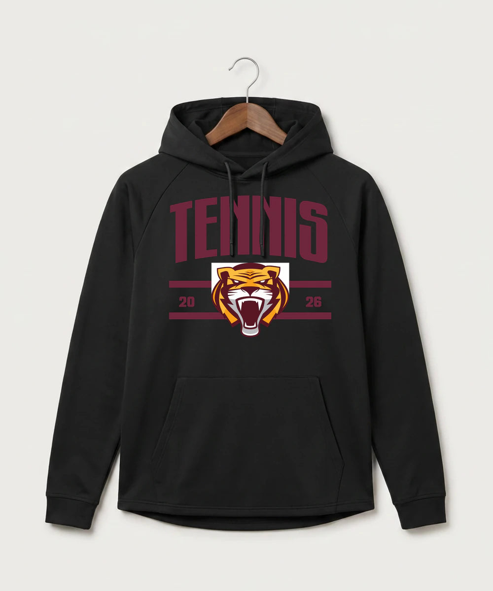 Stewartville High School Tennis (Coed) - Black Hoodie - Full Front