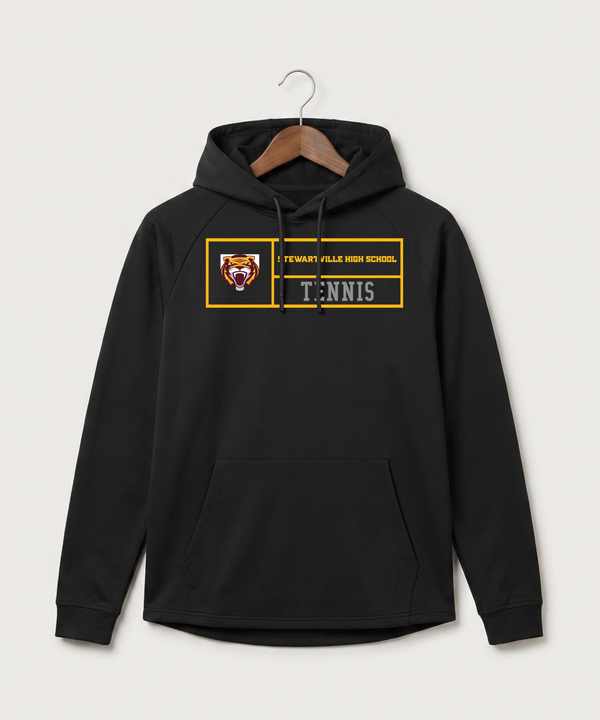 Stewartville High School Tennis (Coed) - Black Hoodie - Full Front