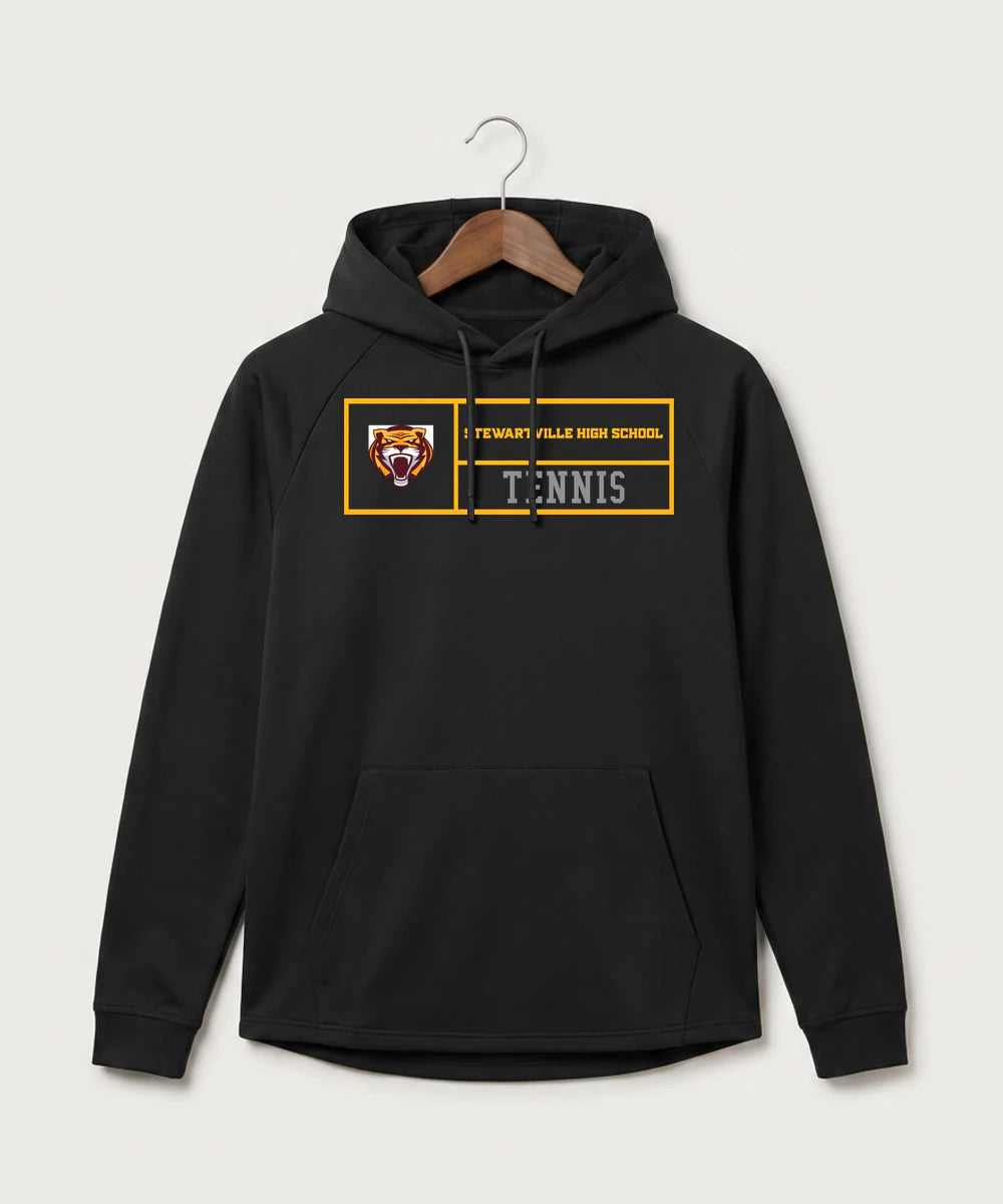 Stewartville High School Tennis (Coed) - Black Hoodie - Full Front