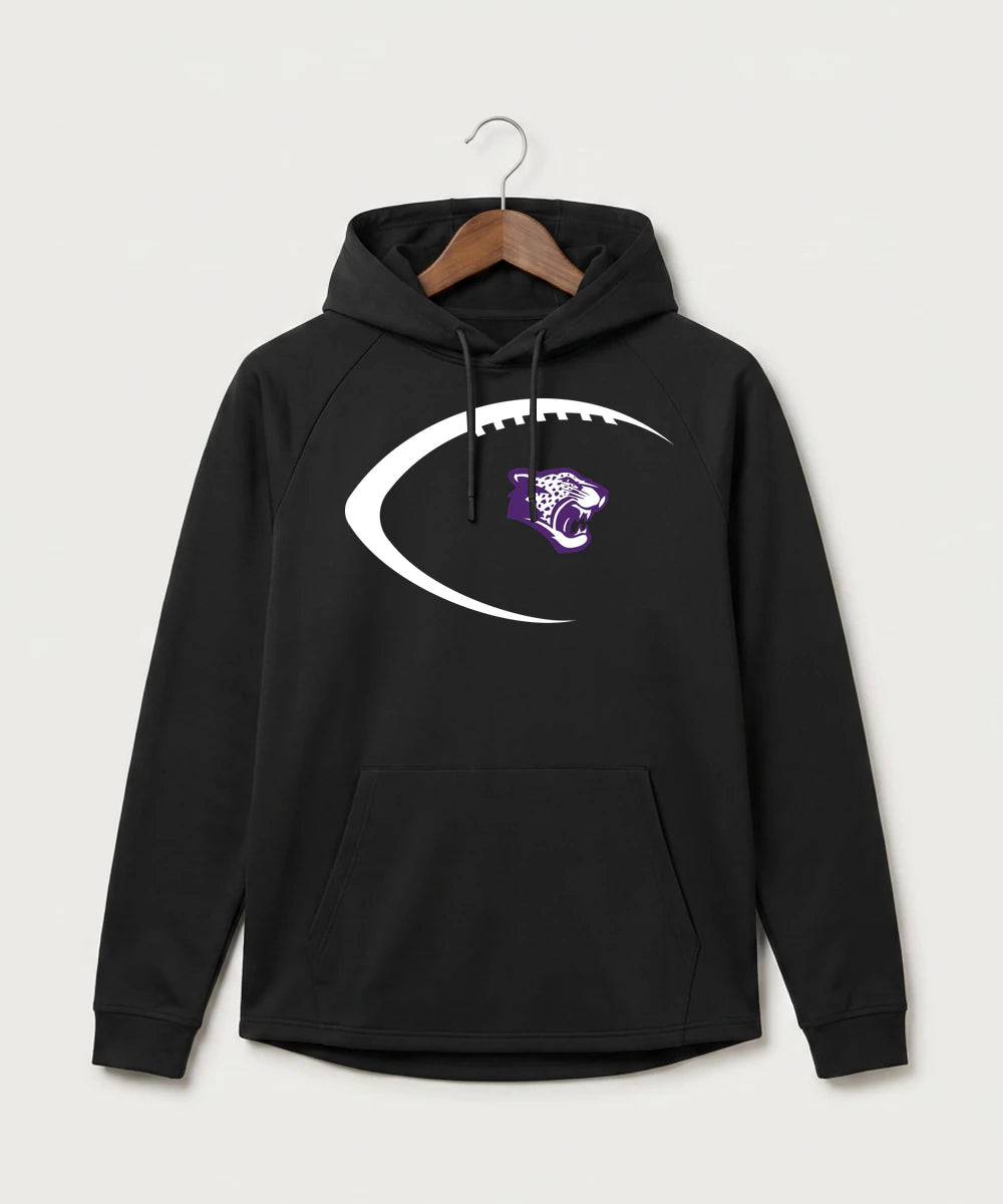 Granada-Huntley-East Chain/Truman Football (Boys) - Black Hoodie - Full Front