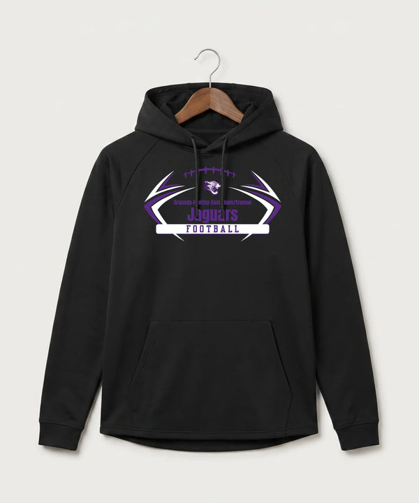 Granada-Huntley-East Chain/Truman Football (Boys) - Black Hoodie - Full Front